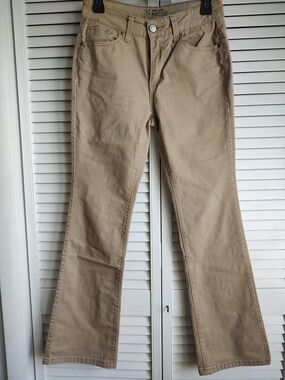 No Boundaries Khaki Mid-Rise Bootcut Jeans